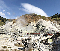 玉川温泉の北投石